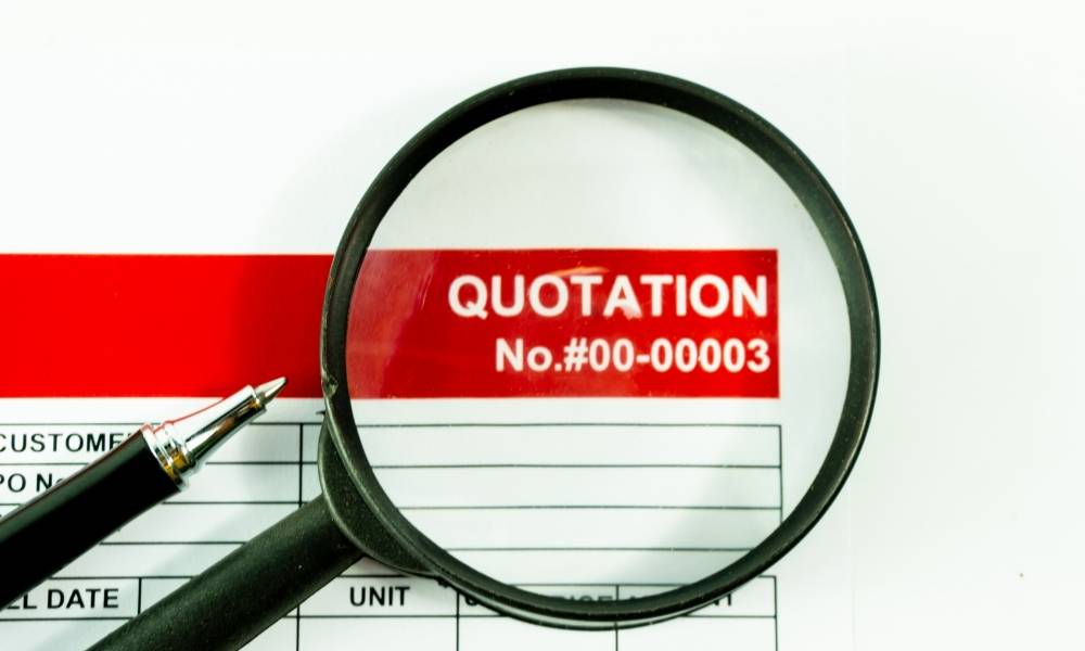 Transparent construction quotation for Abuja project